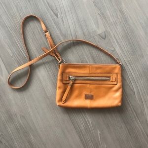 Genuine Fossil multi-pocket crossbody bag